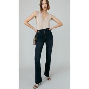 Reformation Peyton Zip Ultra High Rise Bootcut Jeans Sz. 25